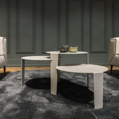 Cascado Salontafel Zijde Grijs Staal Steelful