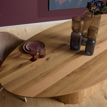 Eettafel Riga Eiken Naturel Ovaal 210cm Starfurn