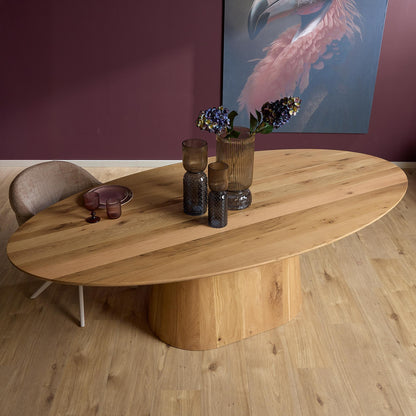 Eettafel Riga Eiken Naturel Ovaal 240cm Starfurn