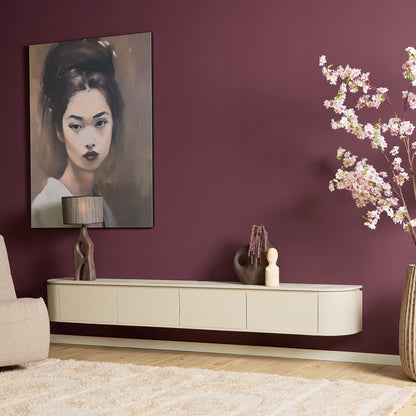 Zwevend TV-meubel Ambiance Mangohout Naturel 120cm Starfurn