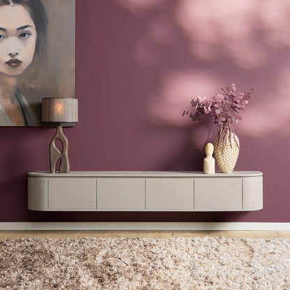 Zwevend TV-meubel Ambiance Mangohout Naturel 120cm Starfurn