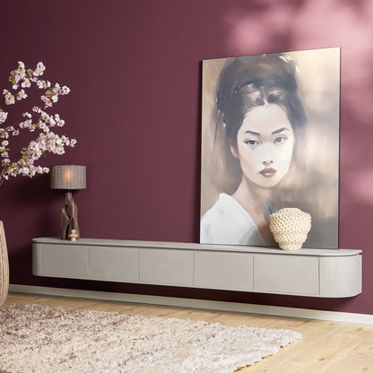 Zwevend TV-meubel Ambiance Mangohout Naturel 120cm Starfurn