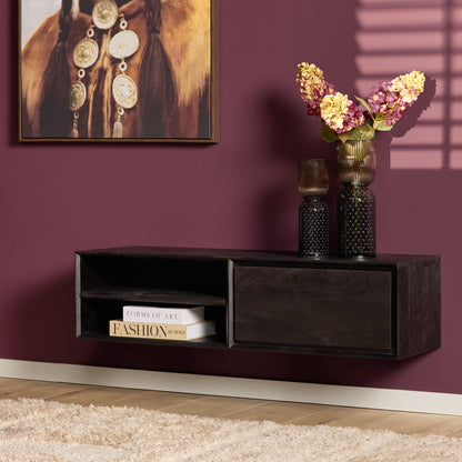Zwevend TV-meubel Ambiance Mangohout Naturel 120cm Starfurn