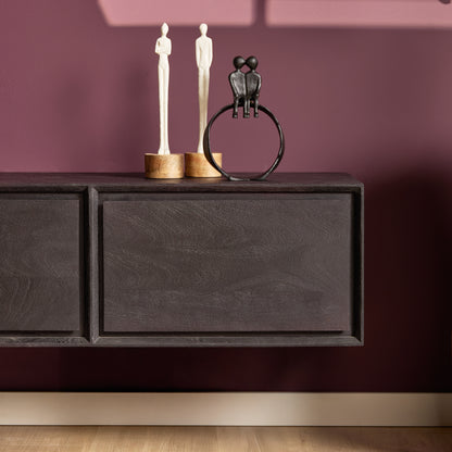 Zwevend TV-meubel Ambiance Mangohout Naturel 120cm Starfurn