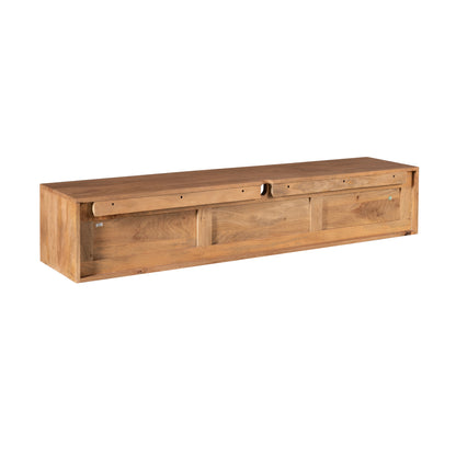 Zwevend TV-meubel Ambiance Mangohout Naturel 160cm Starfurn