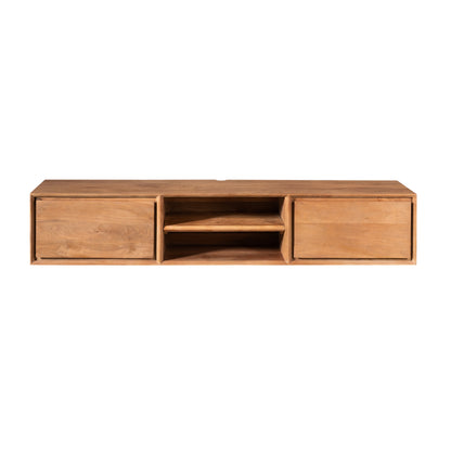 Zwevend TV-meubel Ambiance Mangohout Naturel 160cm Starfurn