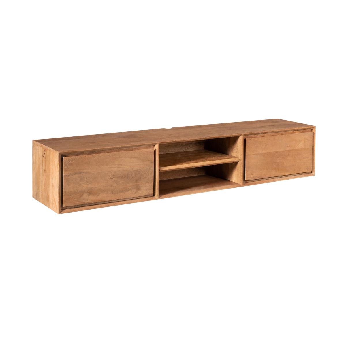 Zwevend TV-meubel Ambiance Mangohout Naturel 160cm Starfurn