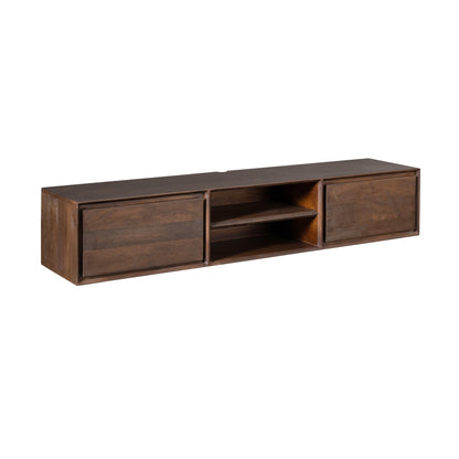 Zwevend TV-meubel Ambiance Mangohout Bruin 160cm Starfurn