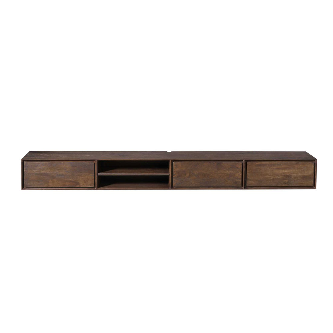 Zwevend TV-meubel Ambiance Mangohout Bruin 240cm Starfurn