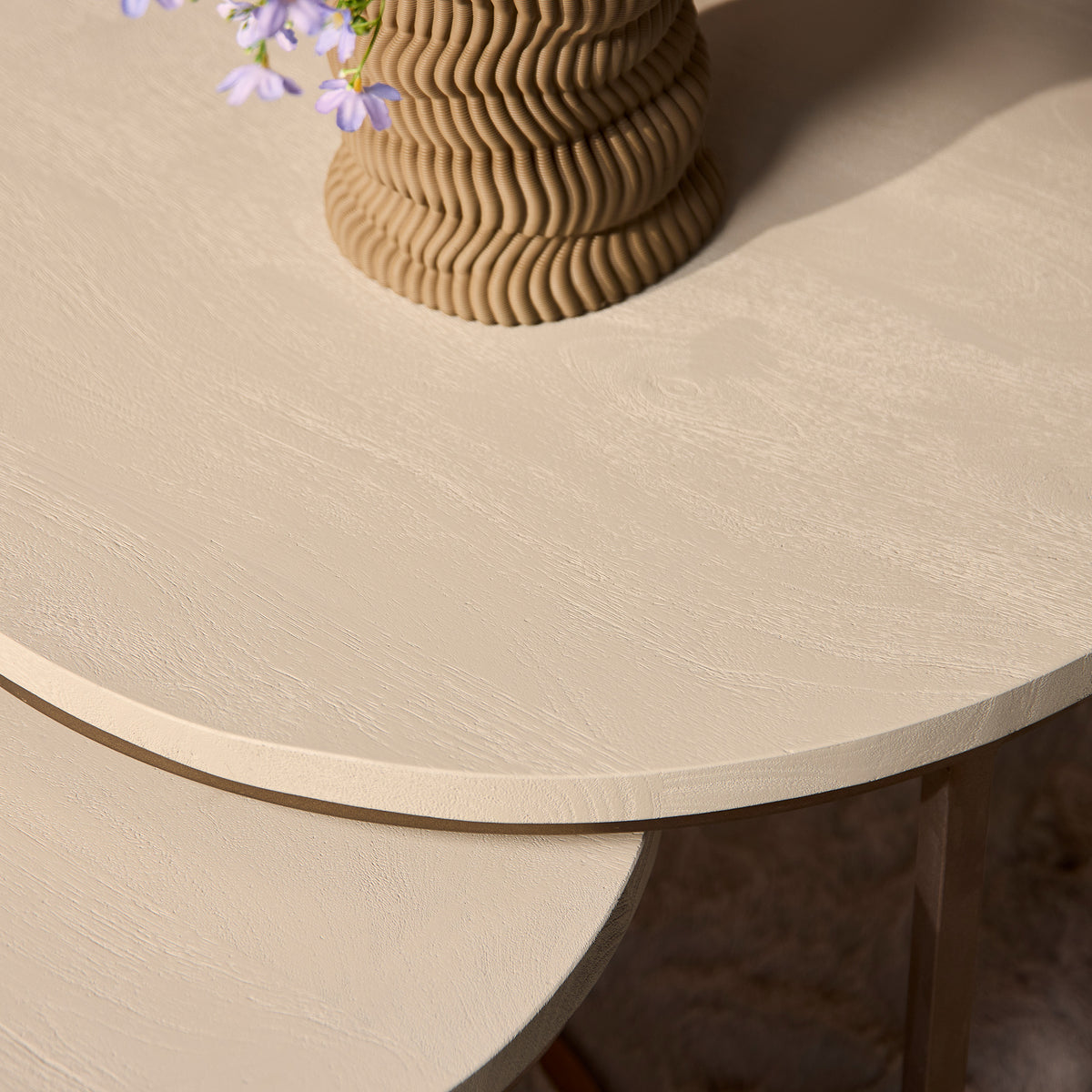 Salontafels Madison Mangohout Zand Set van 3 Starfurn