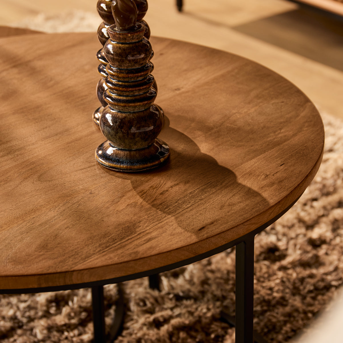 Salontafels Madison Mangohout Naturel Set van 2 Starfurn