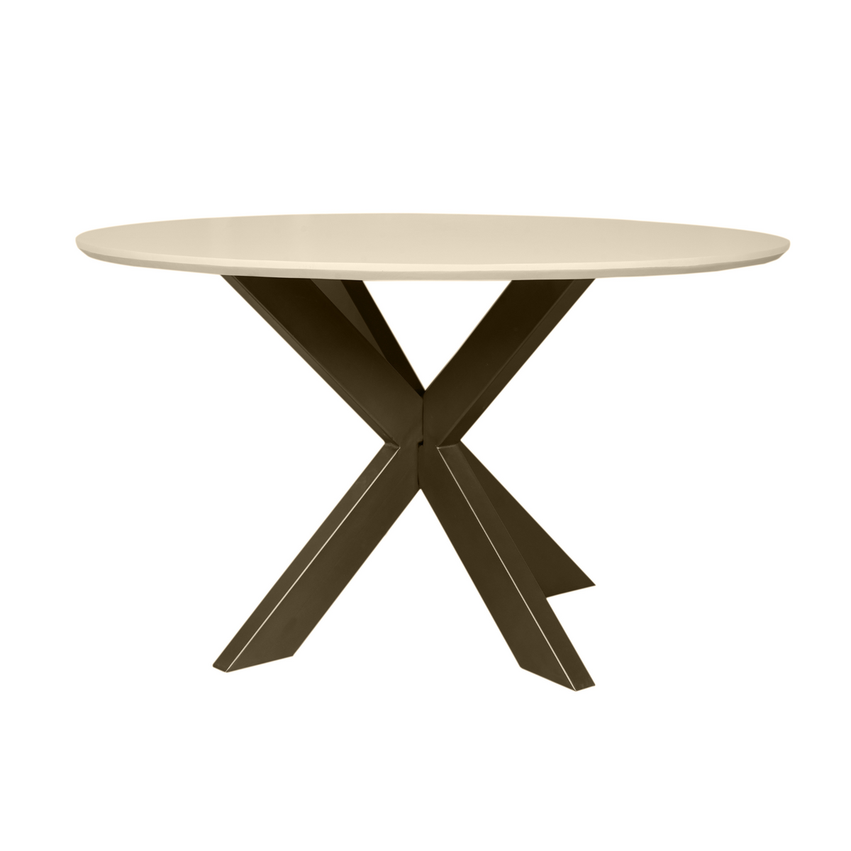 Eettafel Madison Mangohout Zand Rond 130cm Starfurn