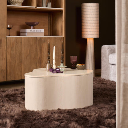 Salontafel Lovi Mangohout Zand 77cm Starfurn
