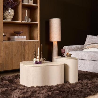 Salontafel Lovi Mangohout Zand 50cm Starfurn