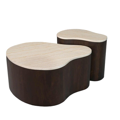 Salontafel Lovi Mangohout Bruin 77cm Starfurn