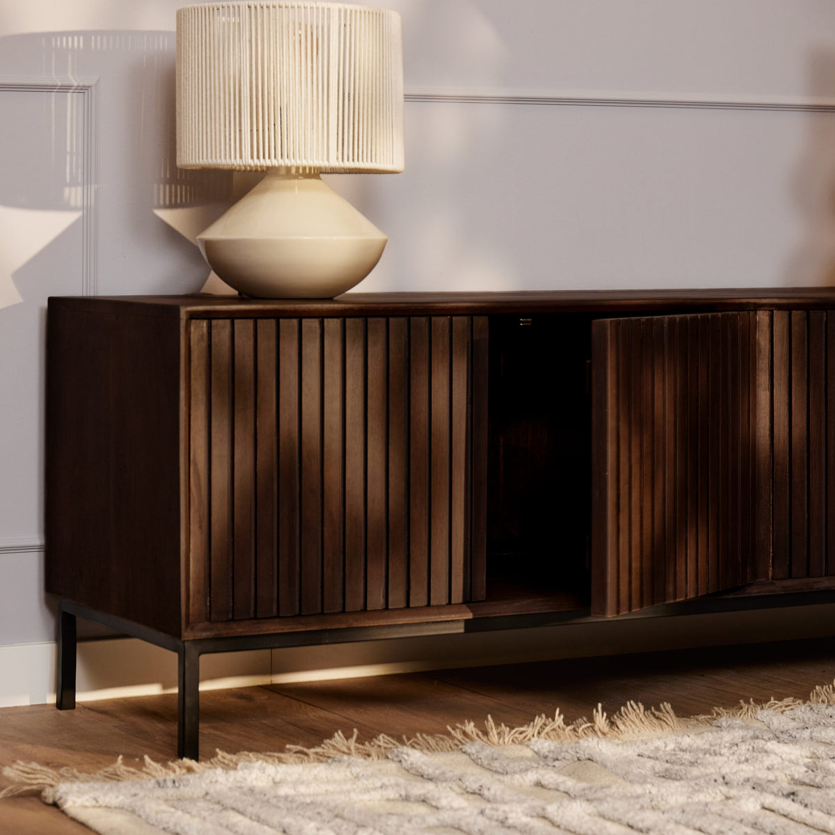 TV-meubel Madison Mangohout Bruin 165cm Starfurn