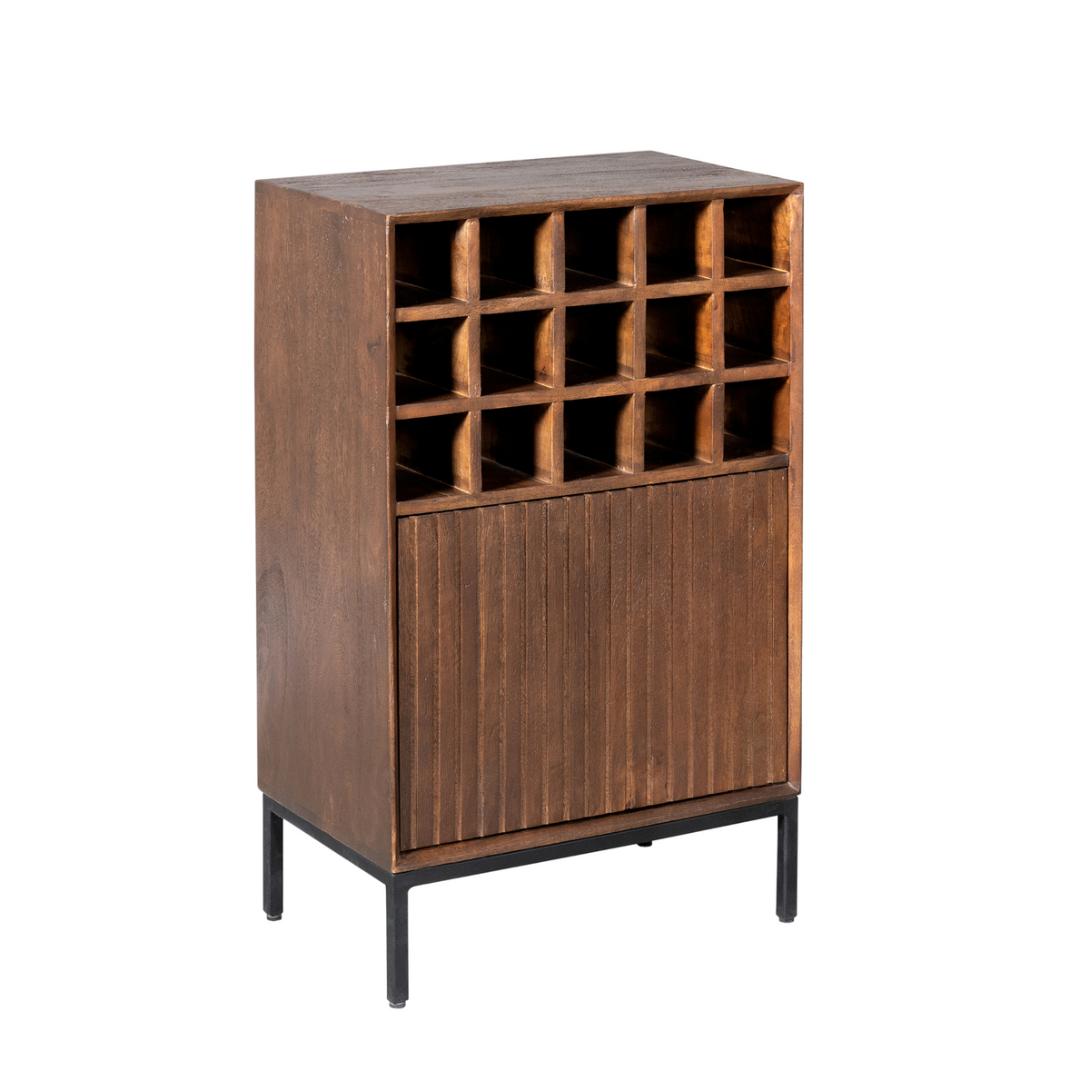 Wijnkast Madison Mangohout Bruin 55cm Starfurn