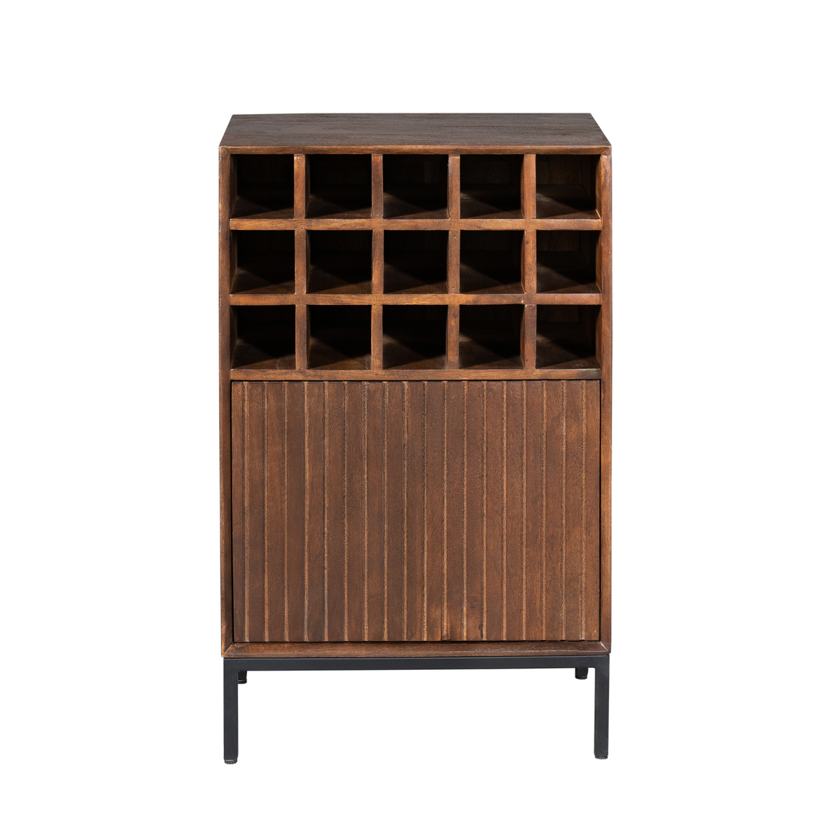 Wijnkast Madison Mangohout Bruin 55cm Starfurn