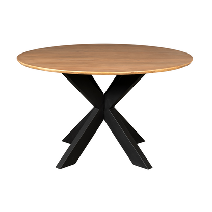 Eettafel Madison Mangohout Naturel Rond 130cm Starfurn