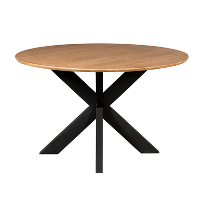 Eettafel Madison Mangohout Naturel Rond 130cm Starfurn