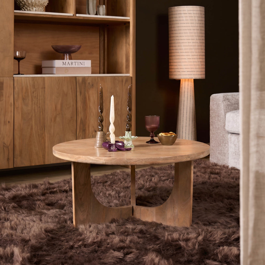 Salontafel Guus Mangohout Naturel 80cm Starfurn