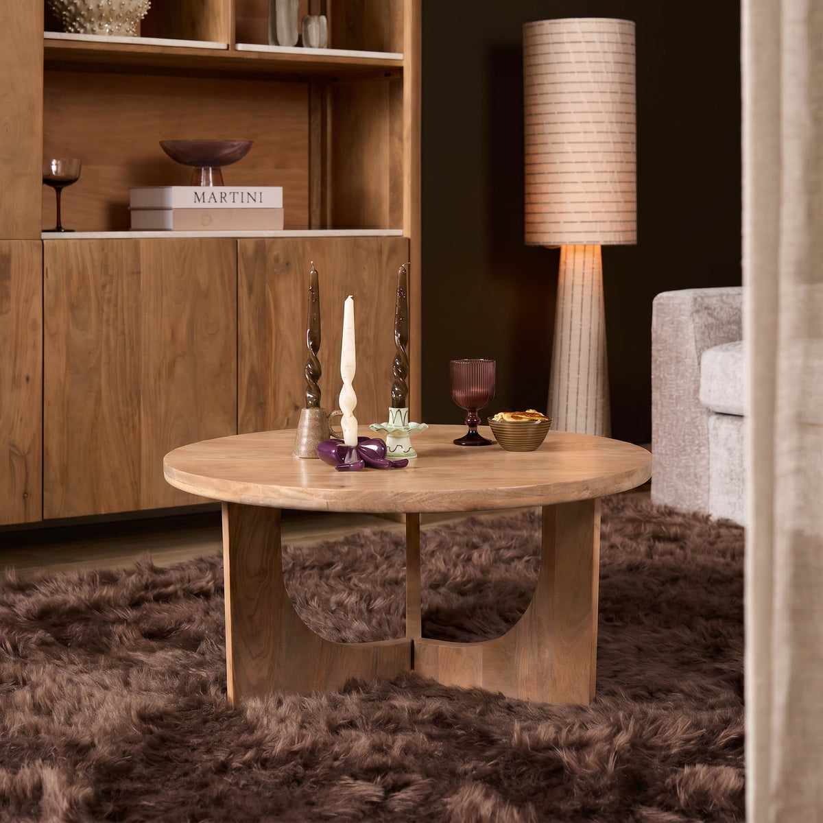 Salontafel Guus Mangohout Naturel 80cm Starfurn