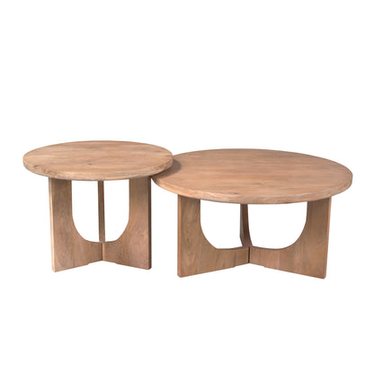 Salontafel Guus Mangohout Naturel 80cm Starfurn