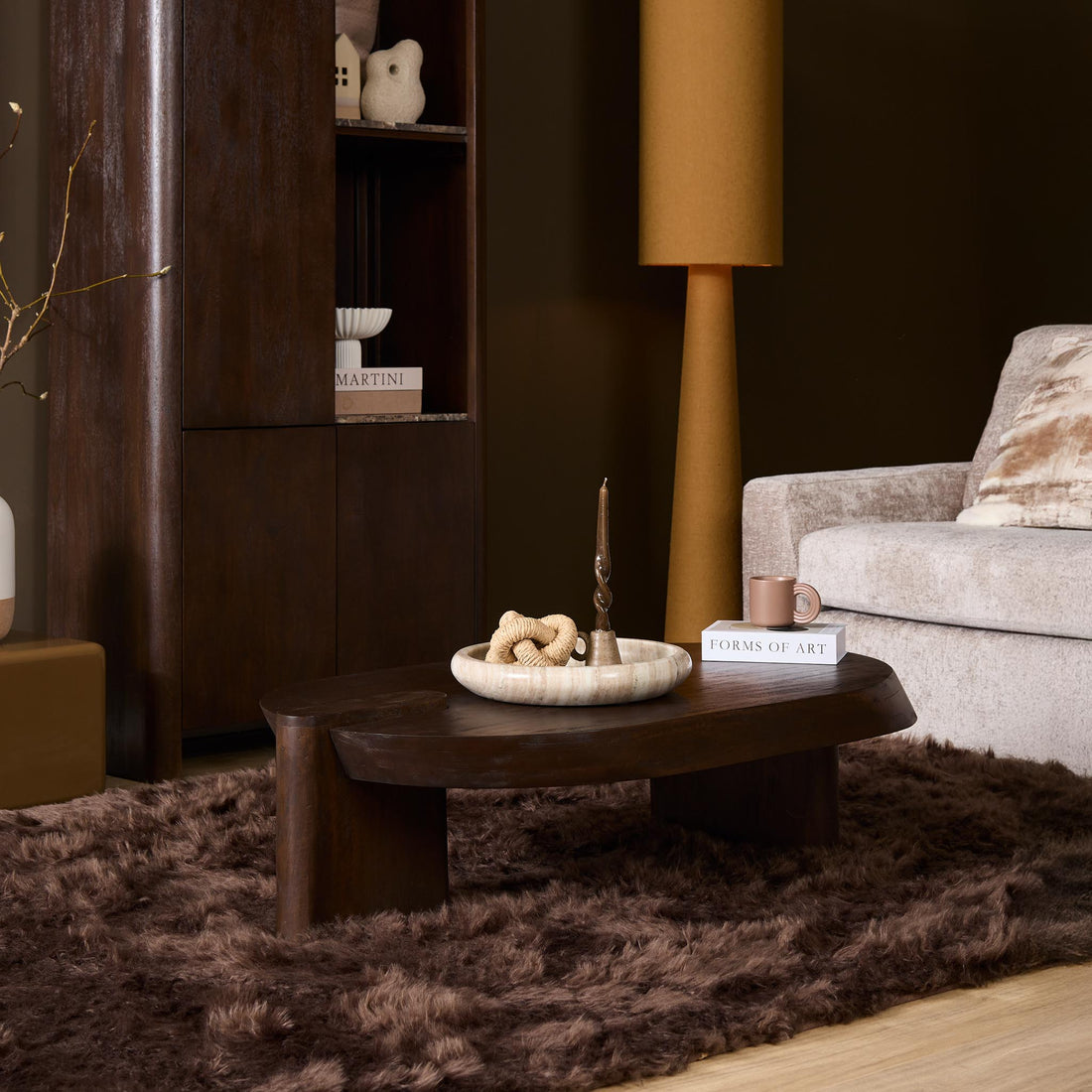 Salontafel Rava Mangohout Bruin 125cm Starfurn
