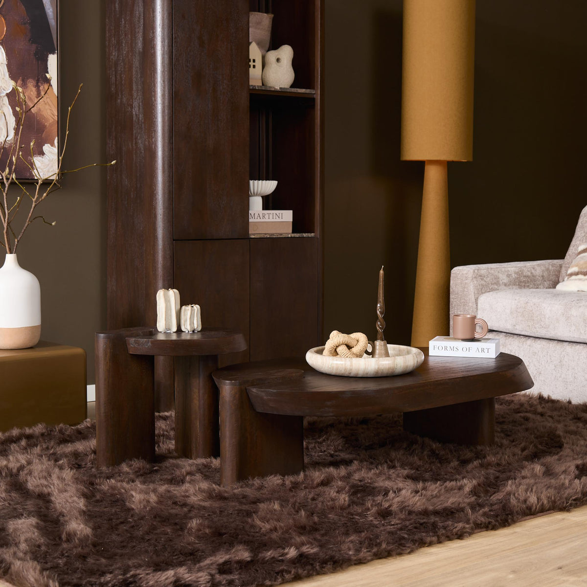 Salontafel Rava Mangohout Bruin 125cm Starfurn