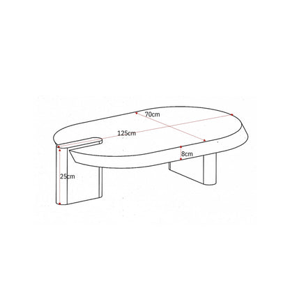 Salontafel Rava Mangohout Bruin 125cm Starfurn