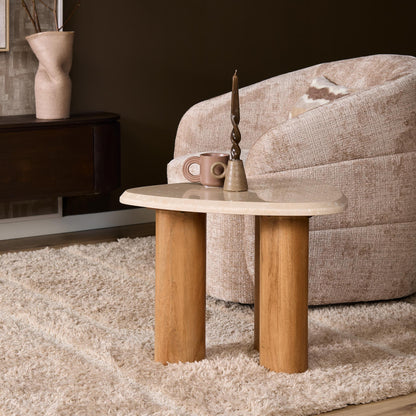 Bijzettafel Nuvé Botticino Marmer Naturel 60cm Starfurn