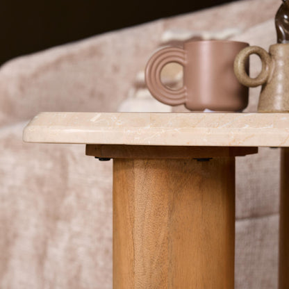 Bijzettafel Nuvé Botticino Marmer Naturel 60cm Starfurn