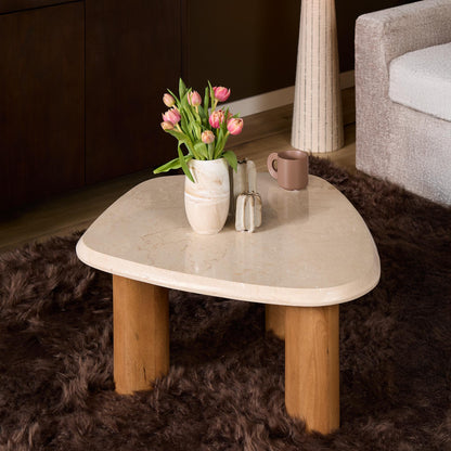Salontafel Nuvé Botticino Marmer Naturel 84cm Starfurn