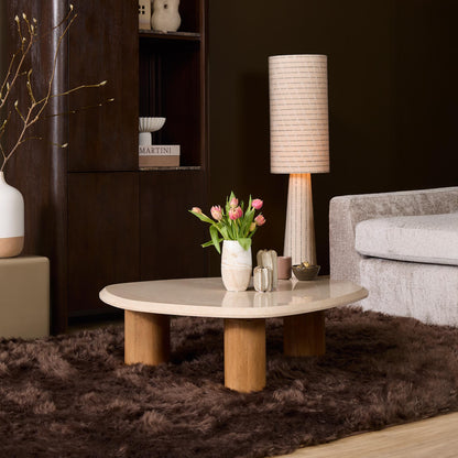 Salontafel Nuvé Botticino Marmer Naturel 100cm Starfurn