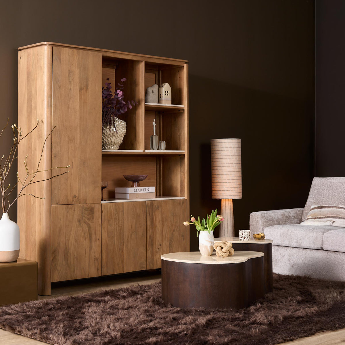 Salontafel Nomi Mangohout Bruin 84cm Starfurn