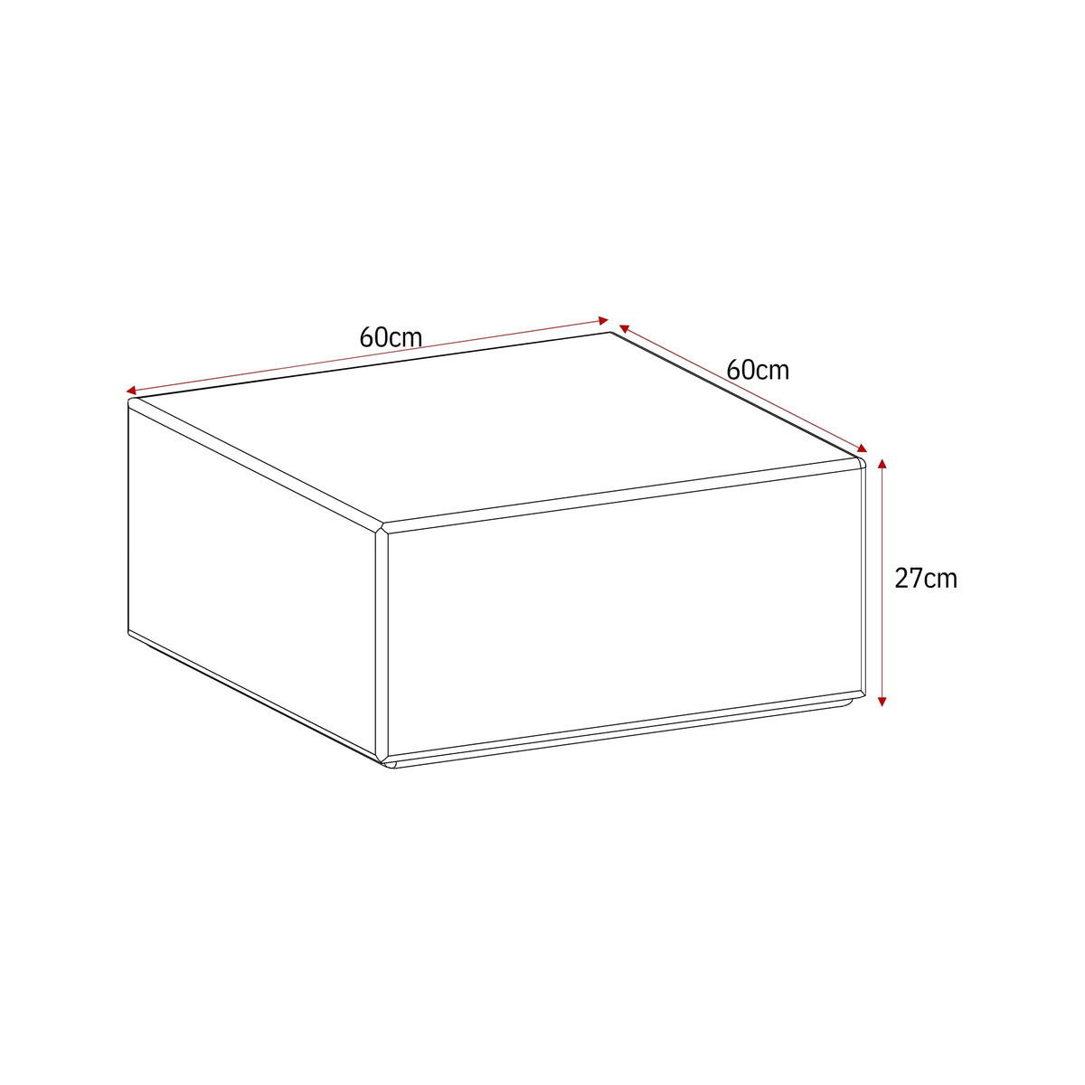 Salontafel Elias Wit 60cm Starfurn