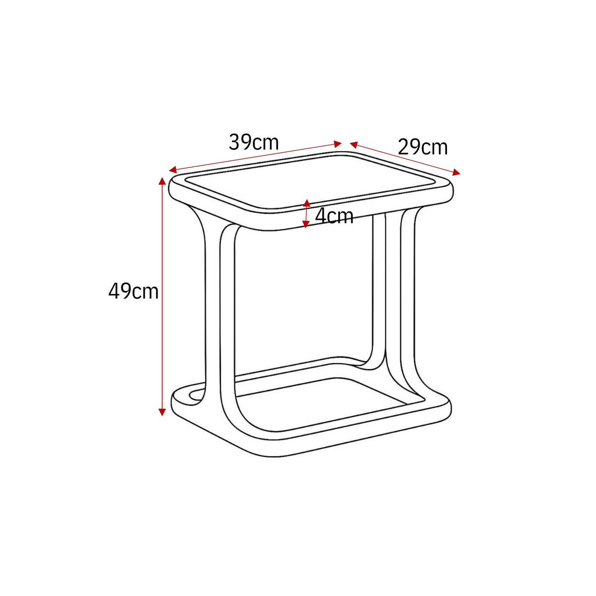 Salontafel Elias Wit 60cm Starfurn