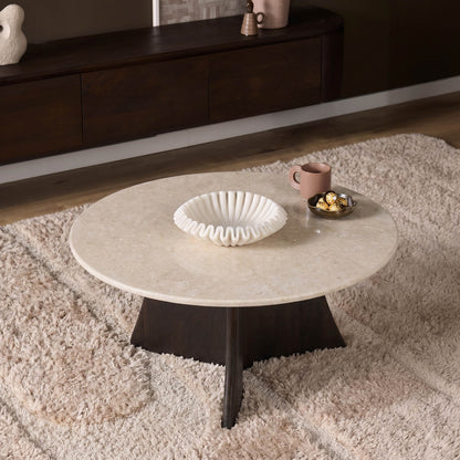 Salontafel Milo Botticino Marmer 80cm Starfurn