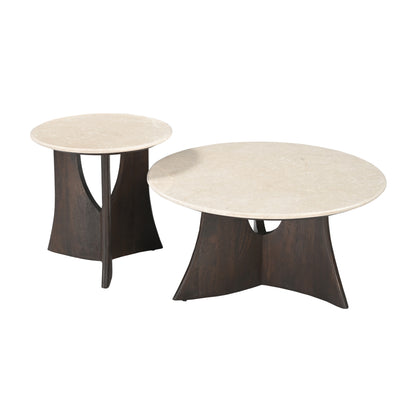 Bijzettafel Milo Botticino Marmer 50cm Starfurn