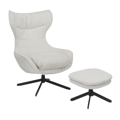 Fauteuil Olivia Draaibaar Stof Off White Starfurn