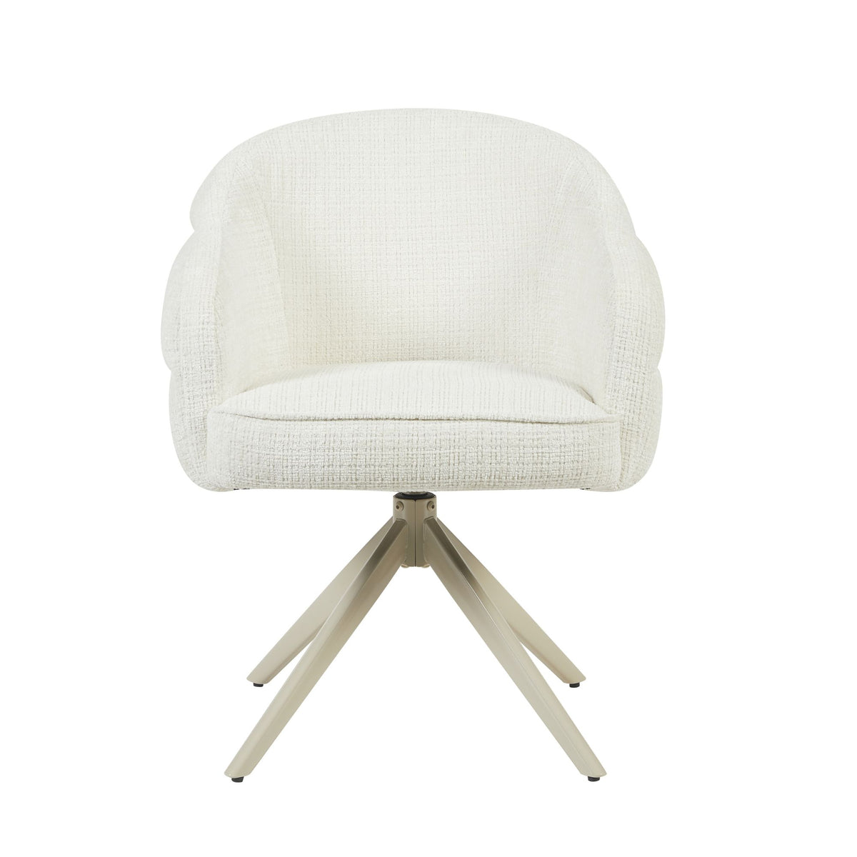Eetkamerstoel Bella Stof Off White Met Armleuning Starfurn