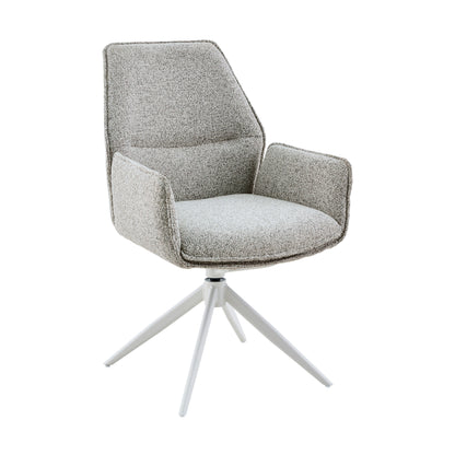 Eetkamerstoel Hera Stof Beige Met Armleuning Starfurn