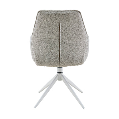 Eetkamerstoel Hera Stof Beige Met Armleuning Starfurn