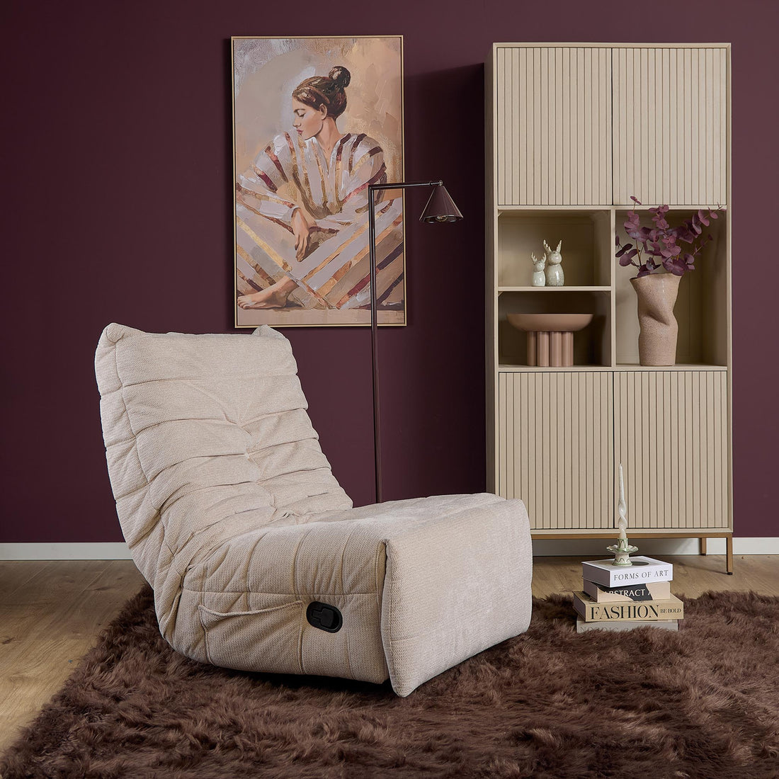 Relaxfauteuil Zen Stof Beige Starfurn