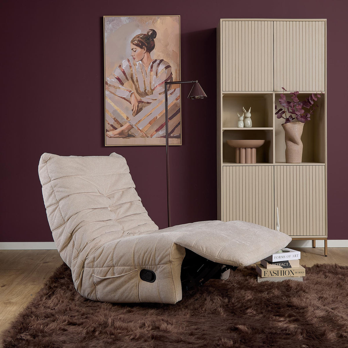 Relaxfauteuil Zen Stof Beige Starfurn