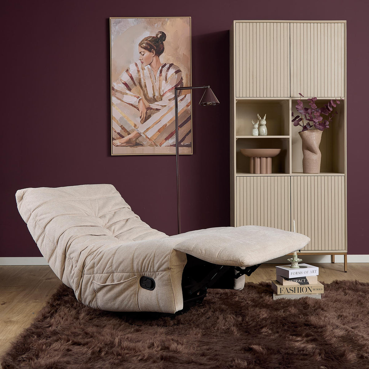 Relaxfauteuil Zen Stof Beige Starfurn