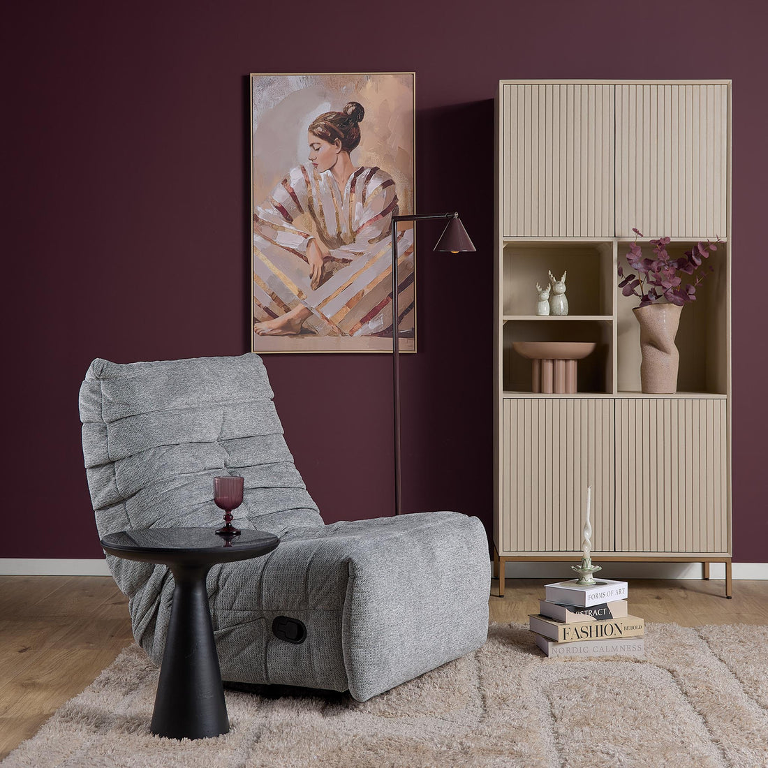 Relaxfauteuil Zen Stof Grijs Starfurn