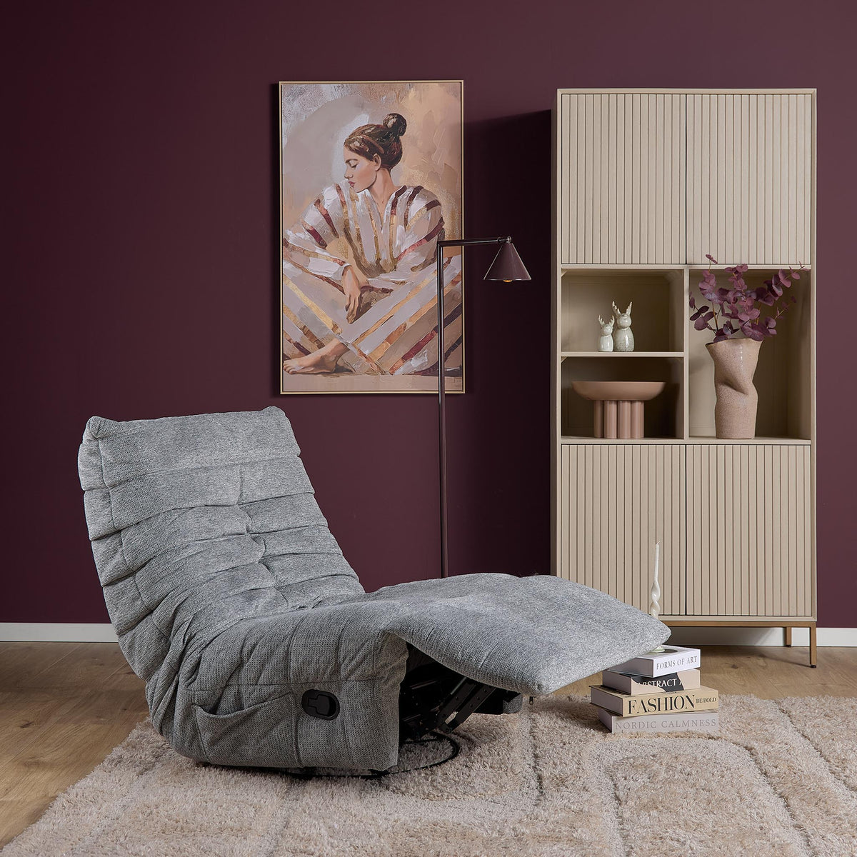 Relaxfauteuil Zen Stof Grijs Starfurn