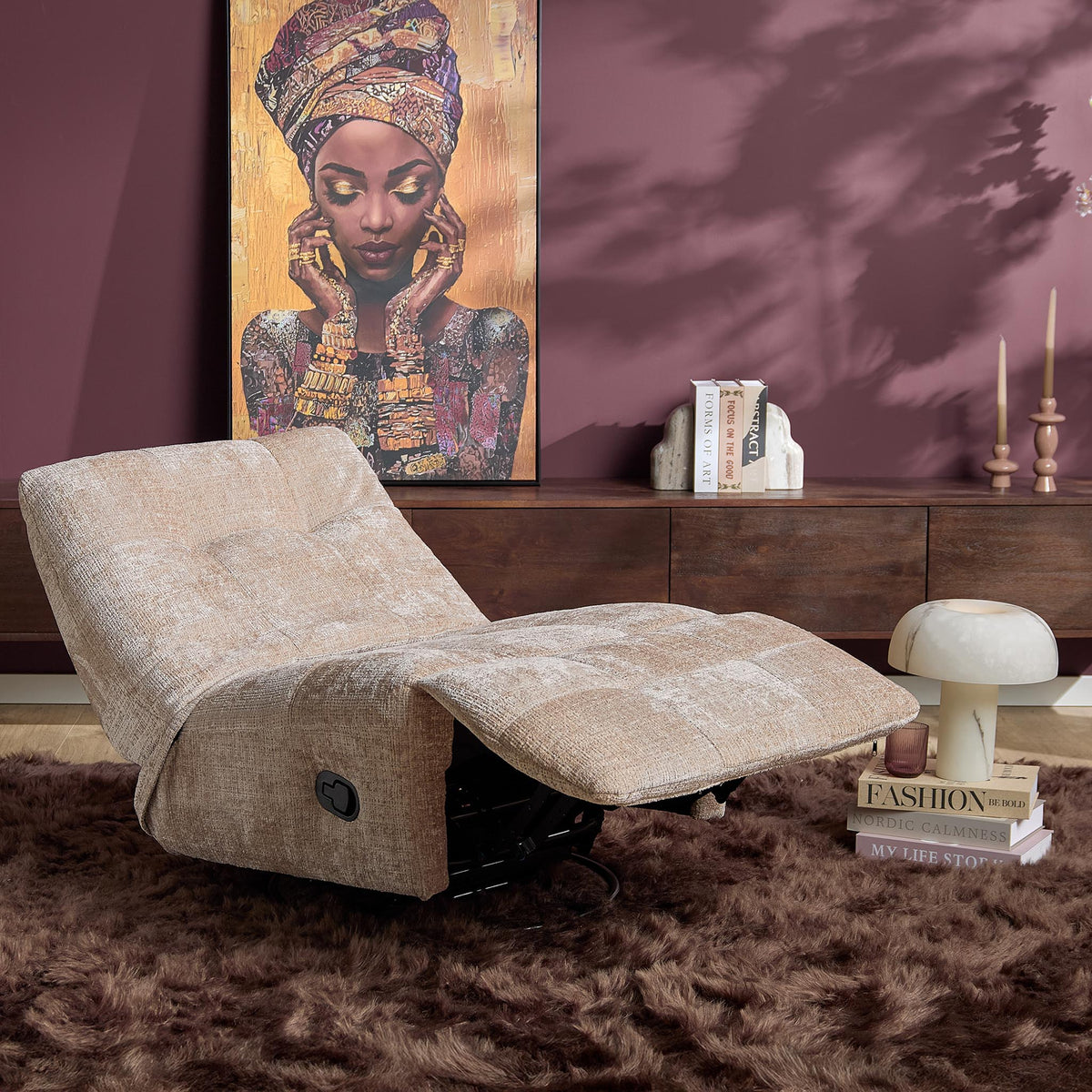Relaxfauteuil Chill Stof Beige Starfurn