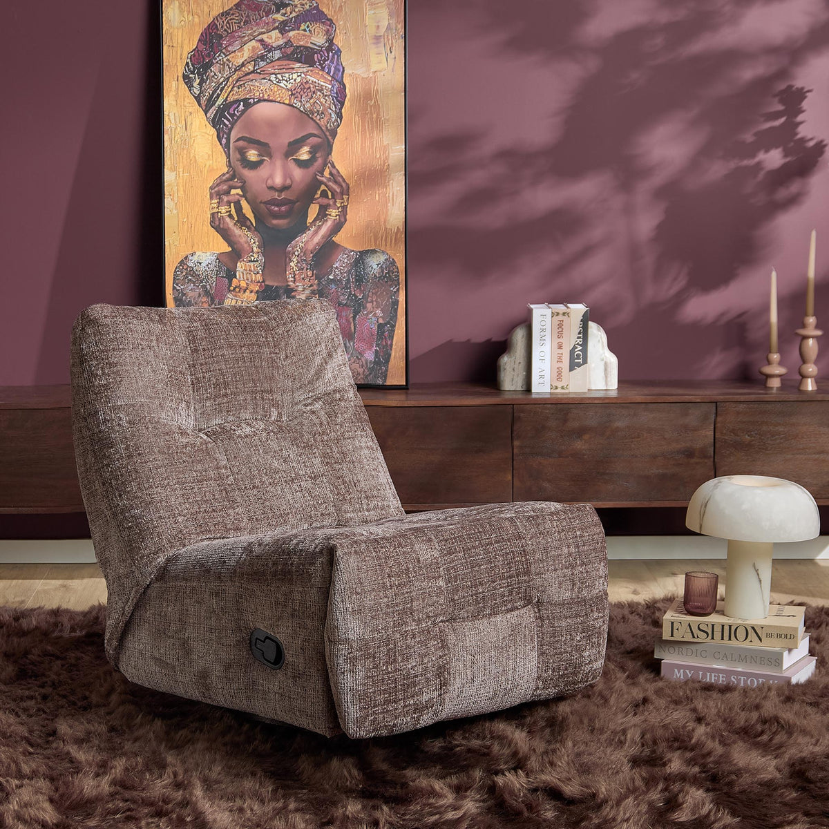 Relaxfauteuil Chill Stof Clay Starfurn